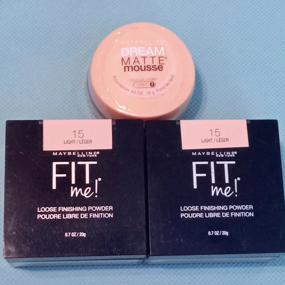 Maybelline Dream Matte Mousse & Fit Me Loose Powder NEW